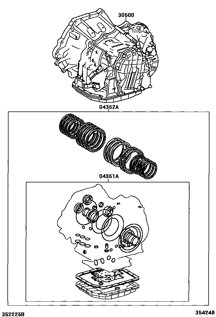 3501 — TRANSAXLE OR TRANSMISSION ASSY & GASKET KIT (ATM)