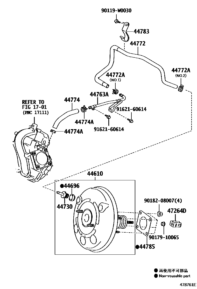 4703 — BRAKE BOOSTER & VACUUM TUBE
