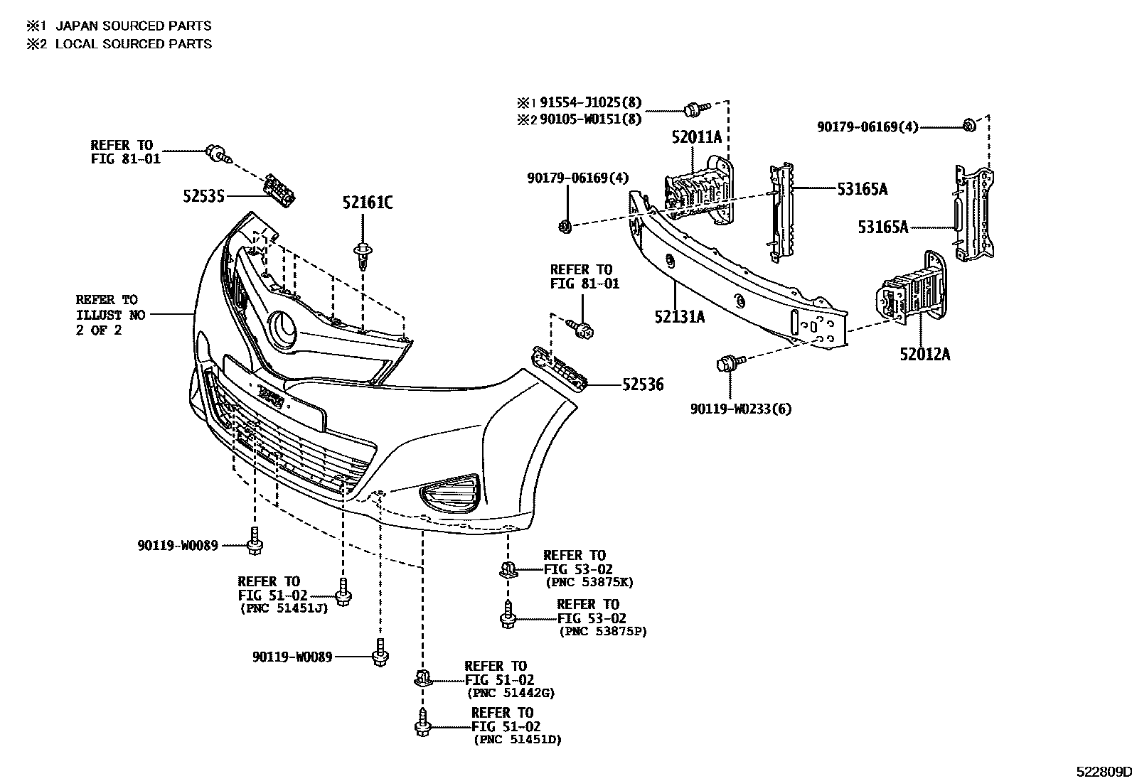 5201 — FRONT BUMPER & BUMPER STAY