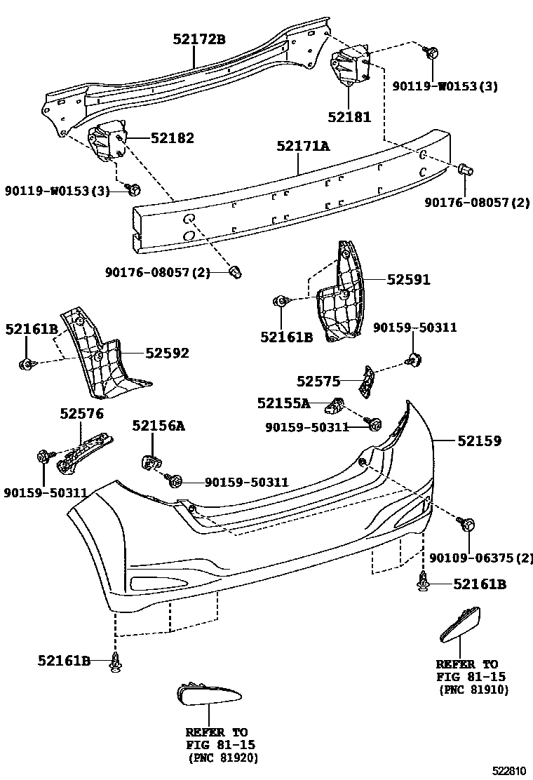 5202 — REAR BUMPER & BUMPER STAY