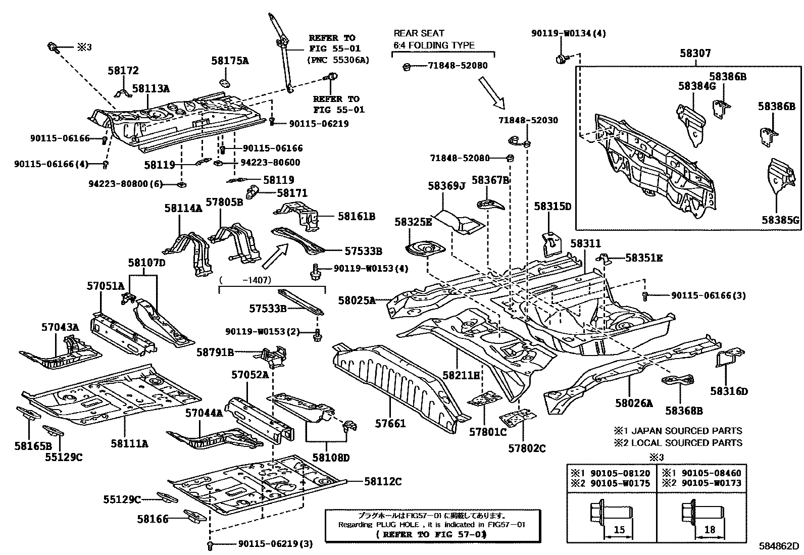 5801 — FLOOR PAN & LOWER BACK PANEL