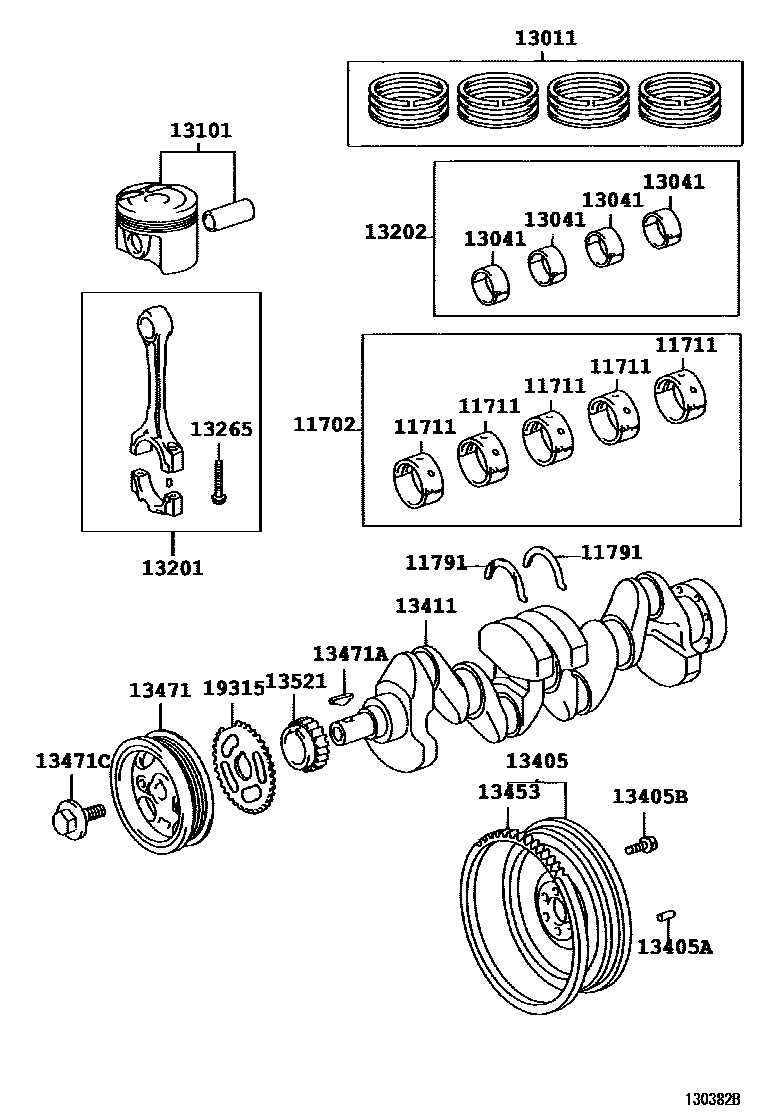 1301 — CRANKSHAFT & PISTON