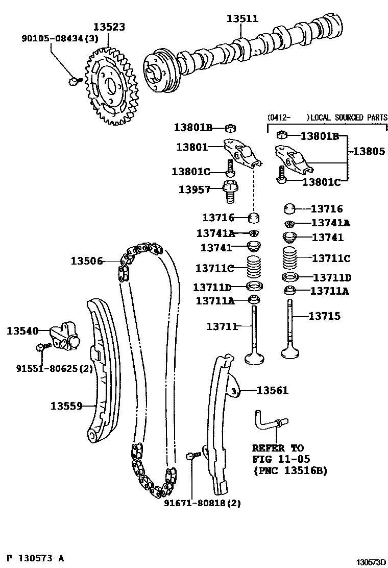 1302 — CAMSHAFT & VALVE