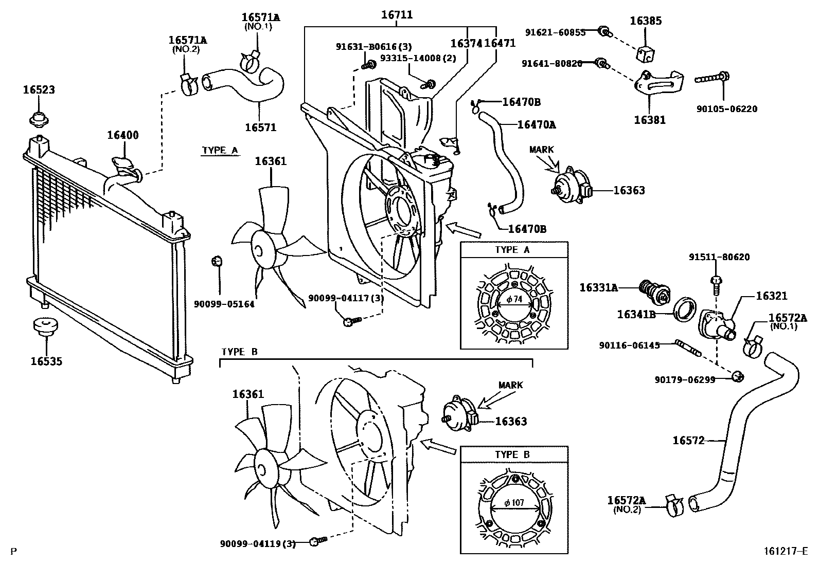 1603 — RADIATOR & WATER OUTLET