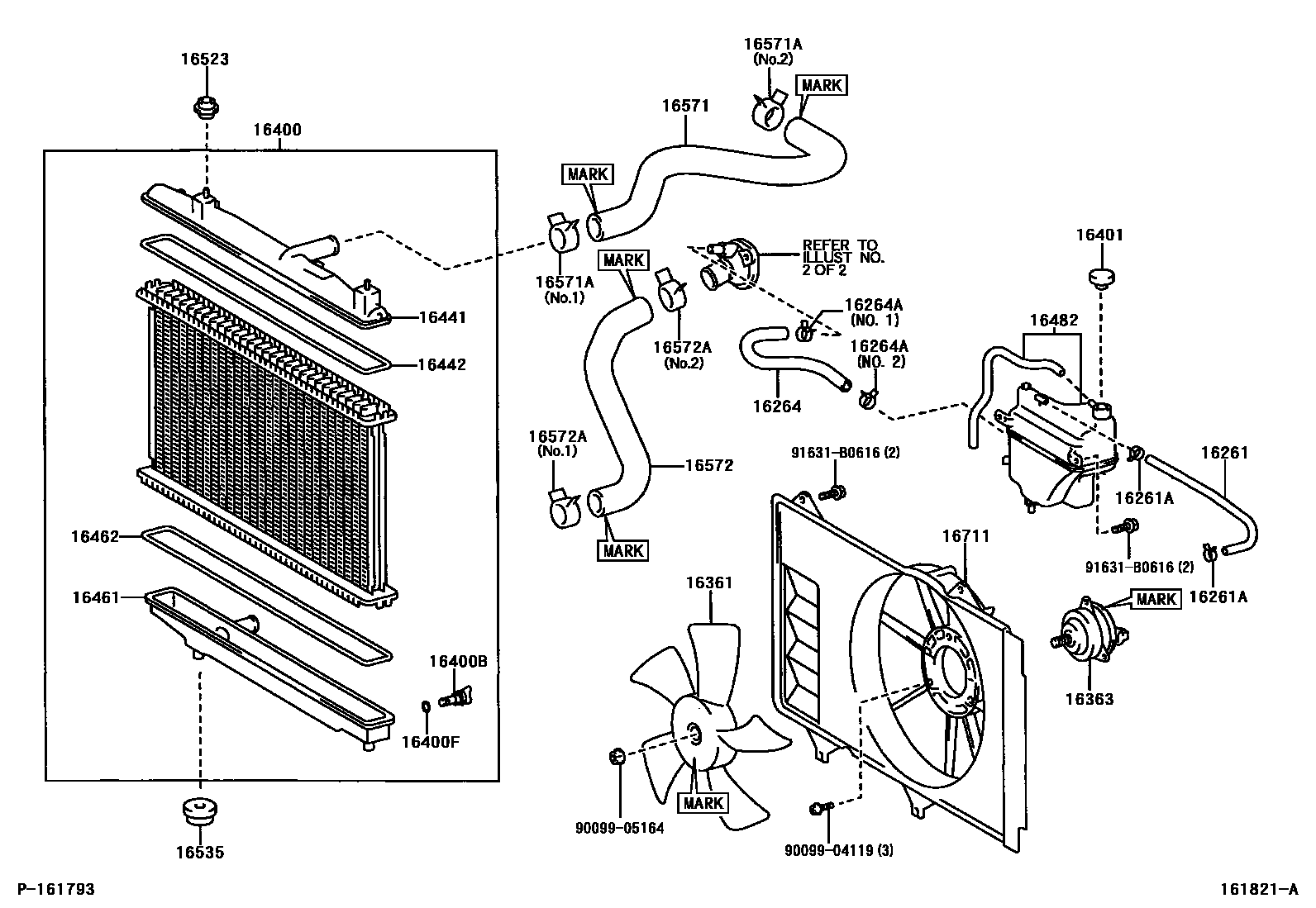 1603 — RADIATOR & WATER OUTLET