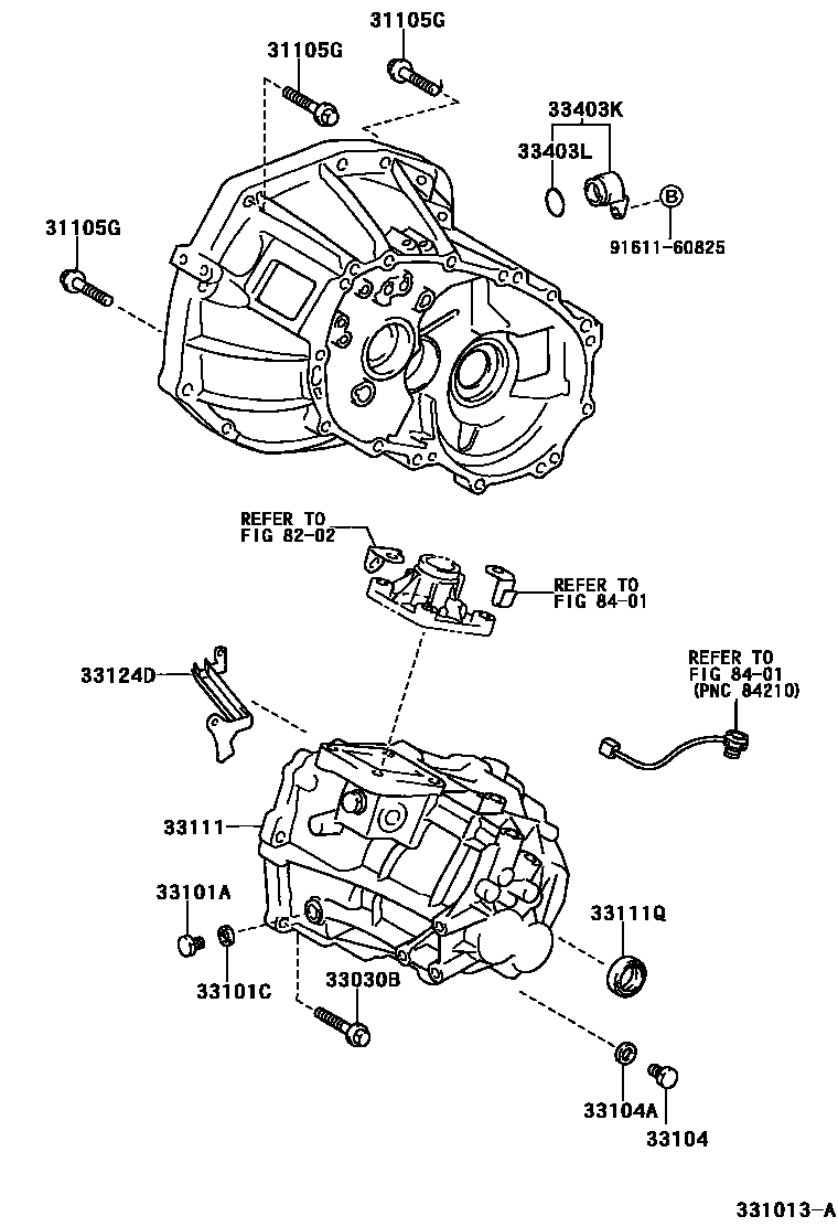 3302 — CLUTCH HOUSING & TRANSMISSION CASE (MTM)