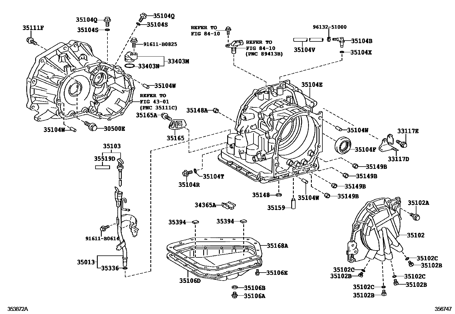 3503 — TRANSMISSION CASE & OIL PAN (ATM)