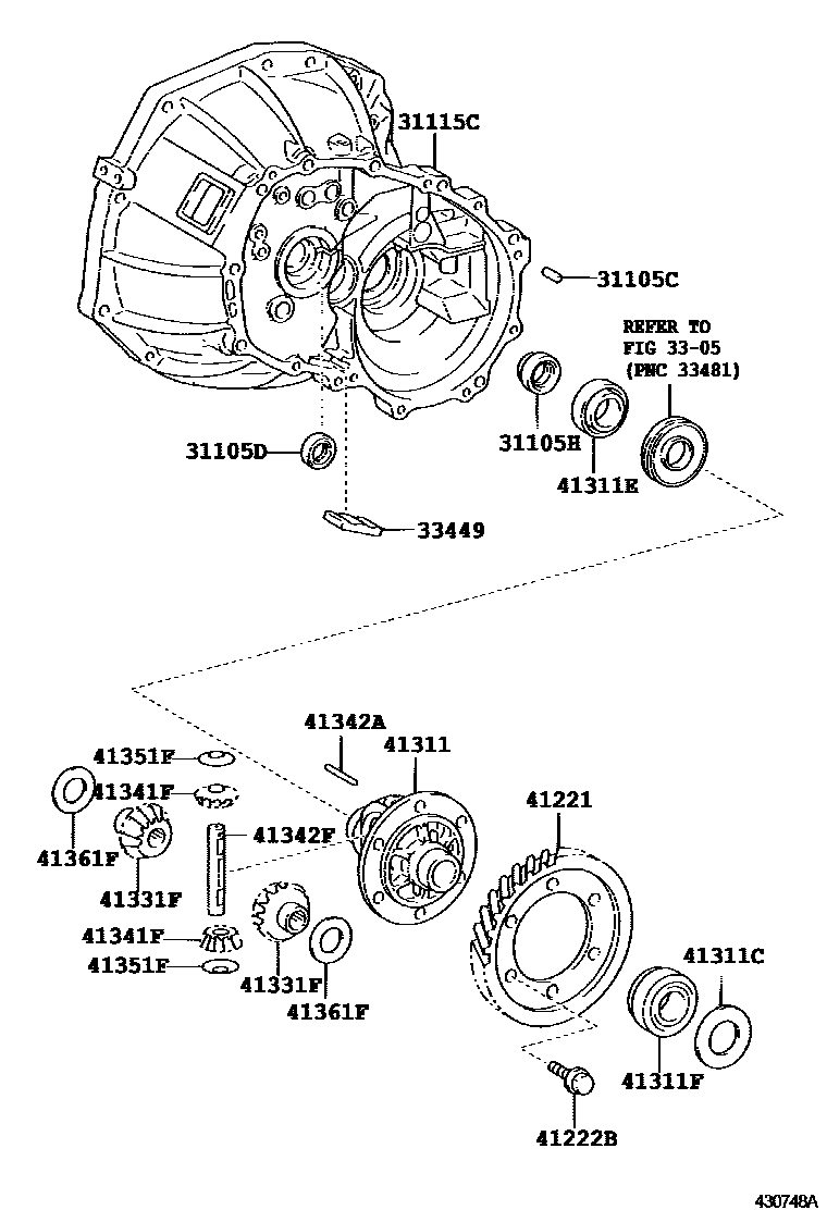 4301 — FRONT AXLE HOUSING & DIFFERENTIAL