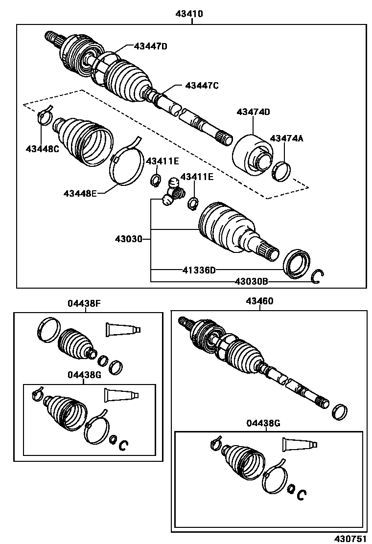 4302 — FRONT DRIVE SHAFT