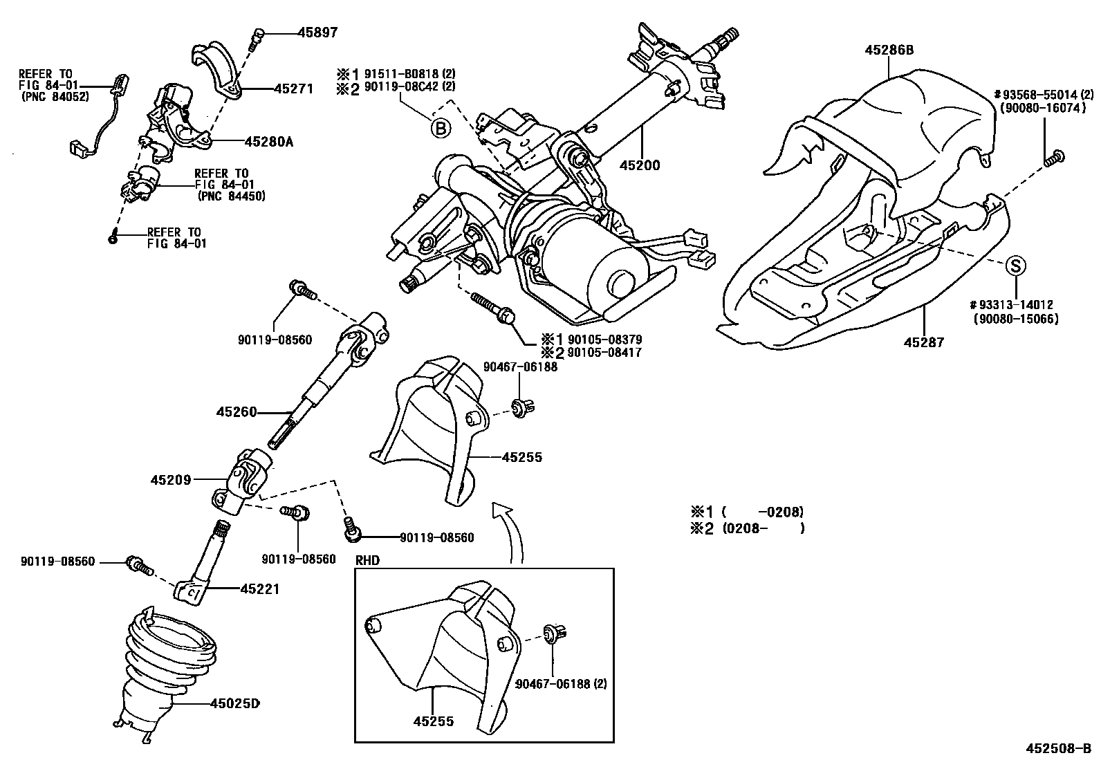 4501 — STEERING COLUMN & SHAFT