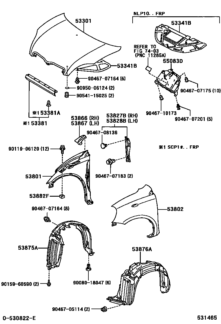 5302 — HOOD & FRONT FENDER