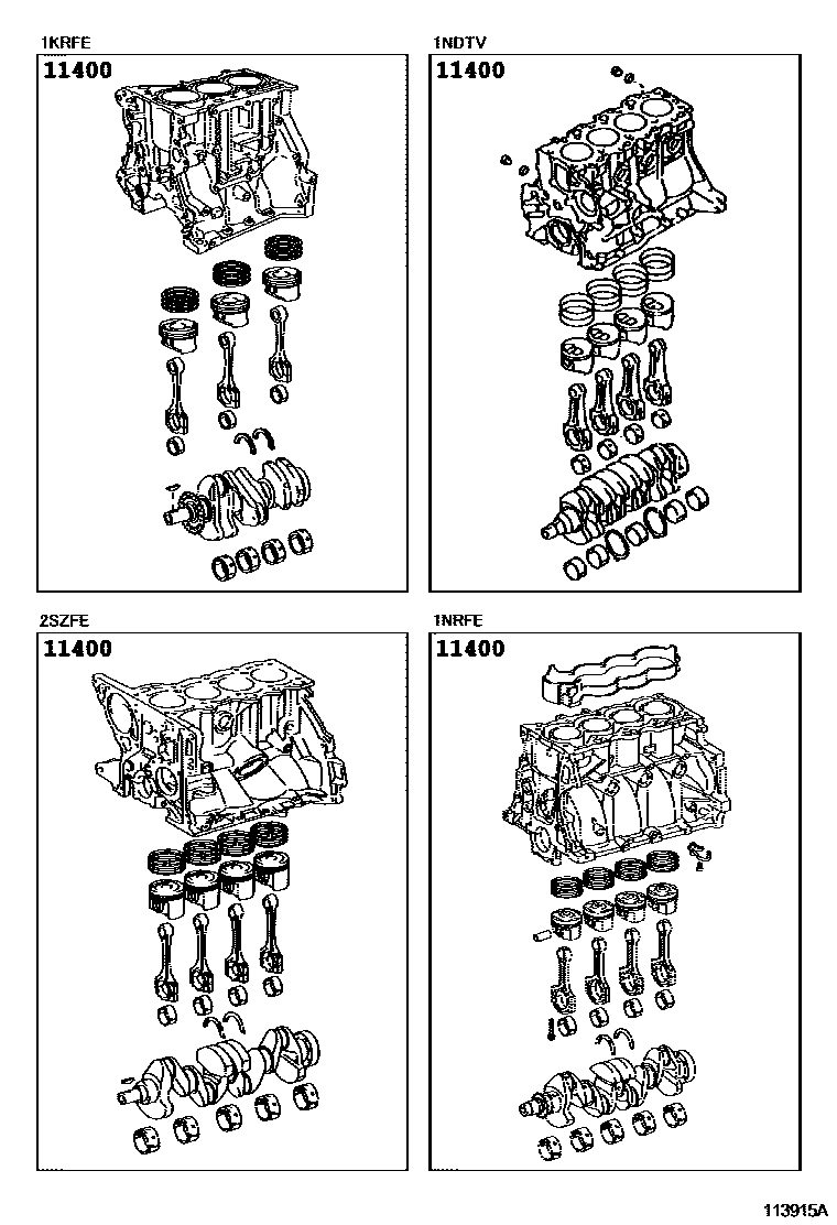 1102 — SHORT BLOCK ASSEMBLY