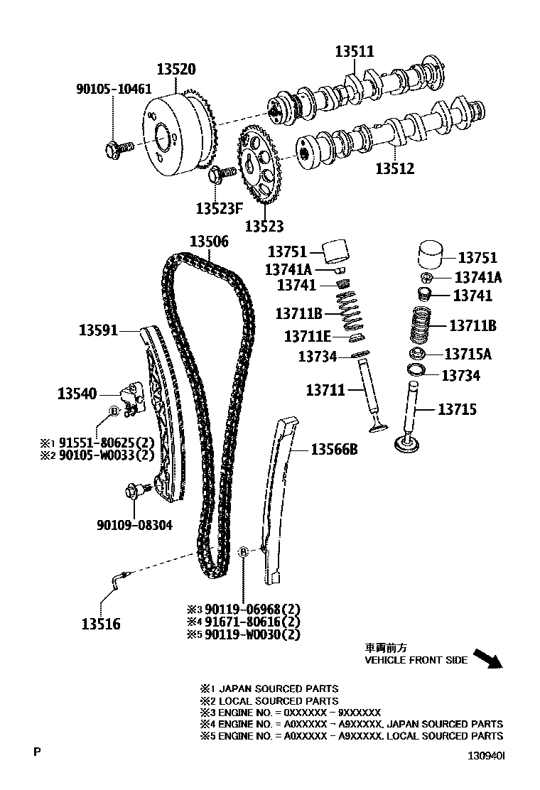 1302 — CAMSHAFT & VALVE