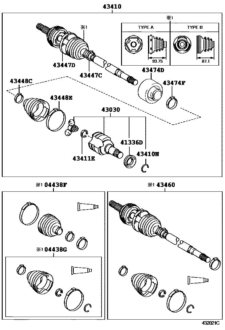 4302 — FRONT DRIVE SHAFT