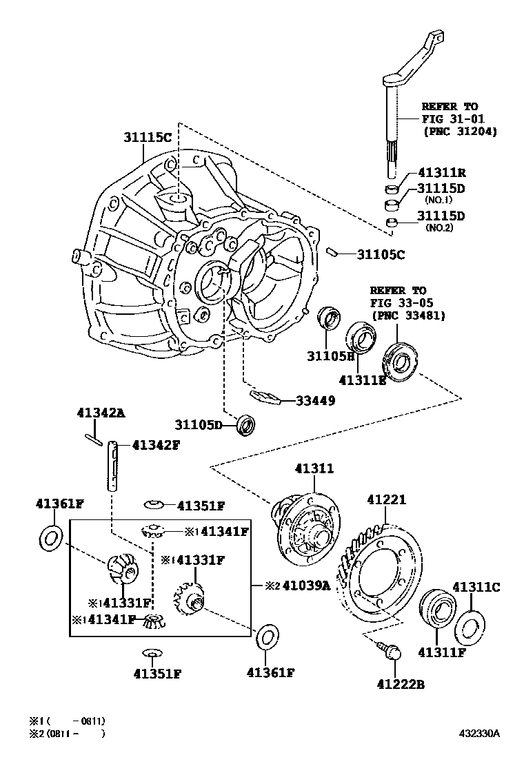 4301 — FRONT AXLE HOUSING & DIFFERENTIAL