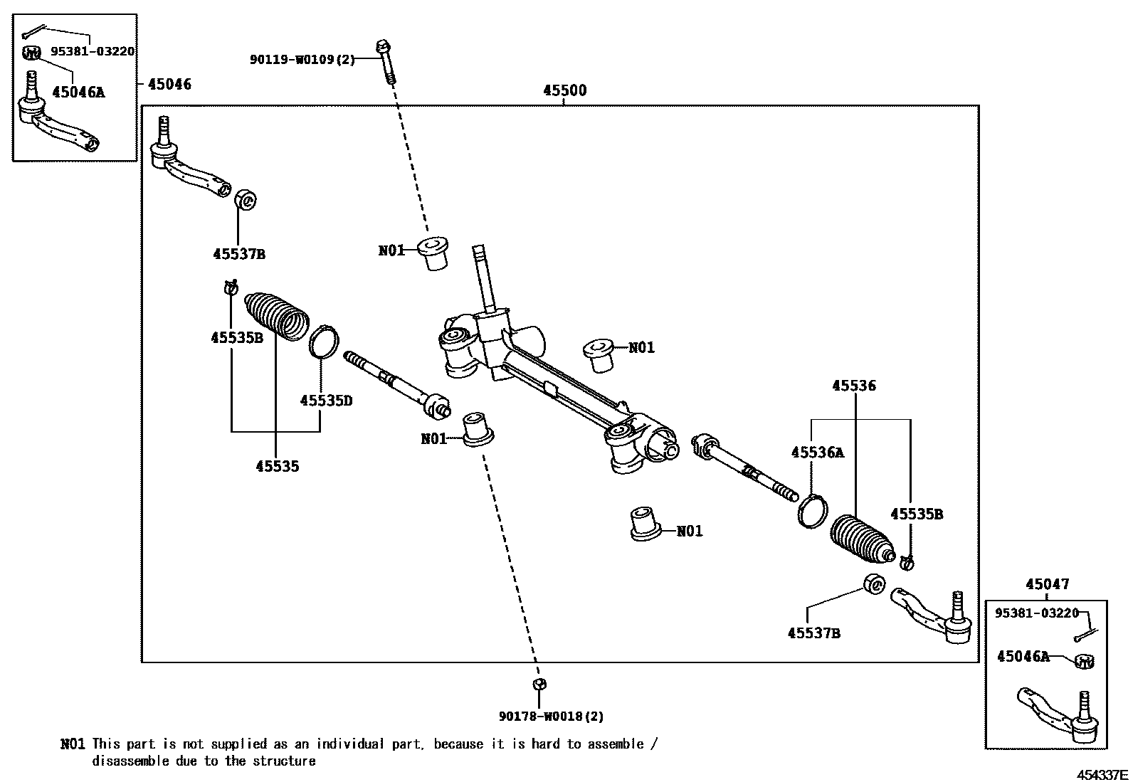 4505 — FRONT STEERING GEAR & LINK