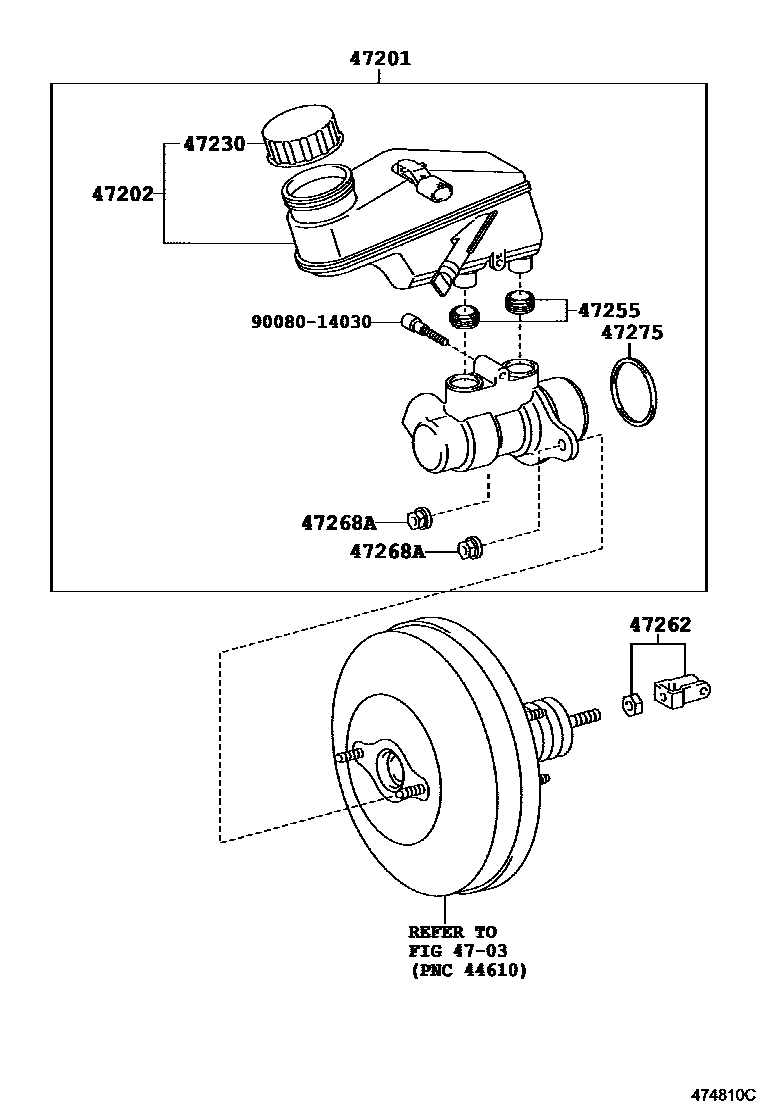 4702 — BRAKE MASTER CYLINDER