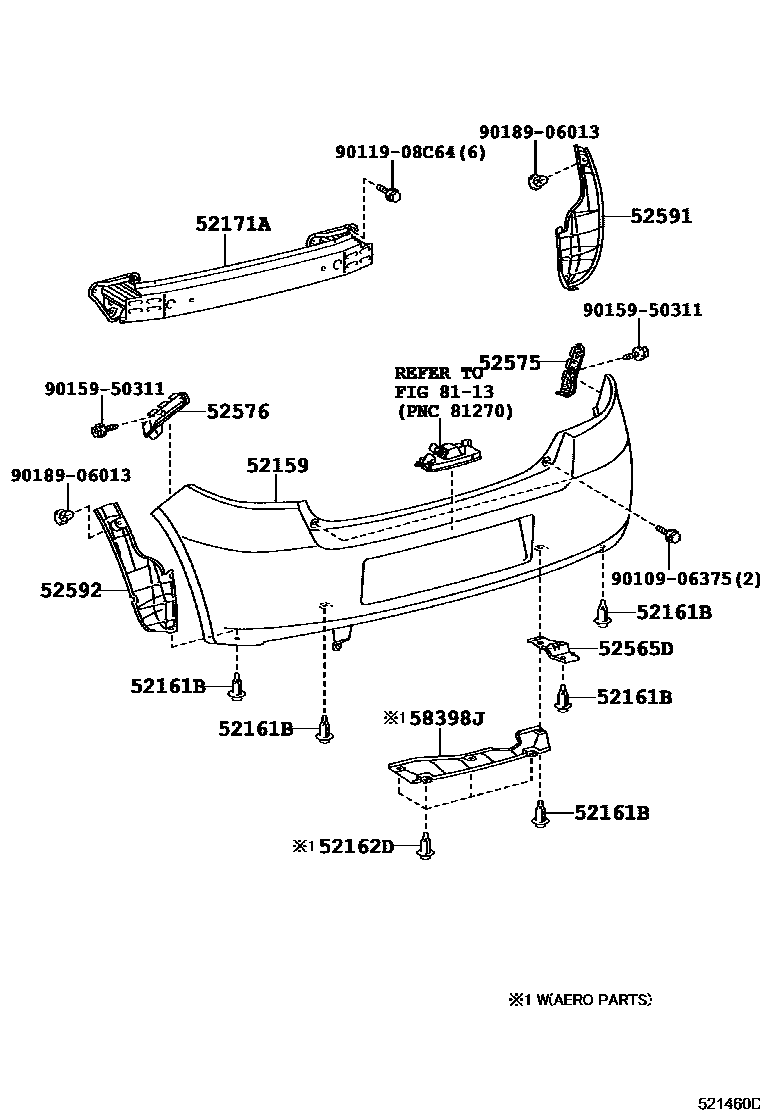5202 — REAR BUMPER & BUMPER STAY