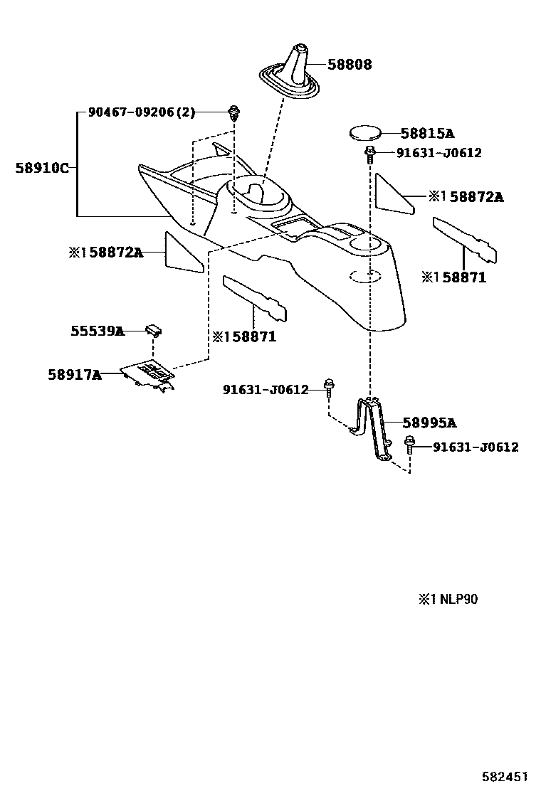 5806 — CONSOLE BOX & BRACKET