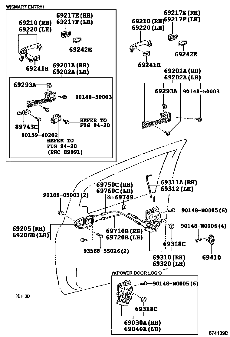 6703 — FRONT DOOR LOCK & HANDLE