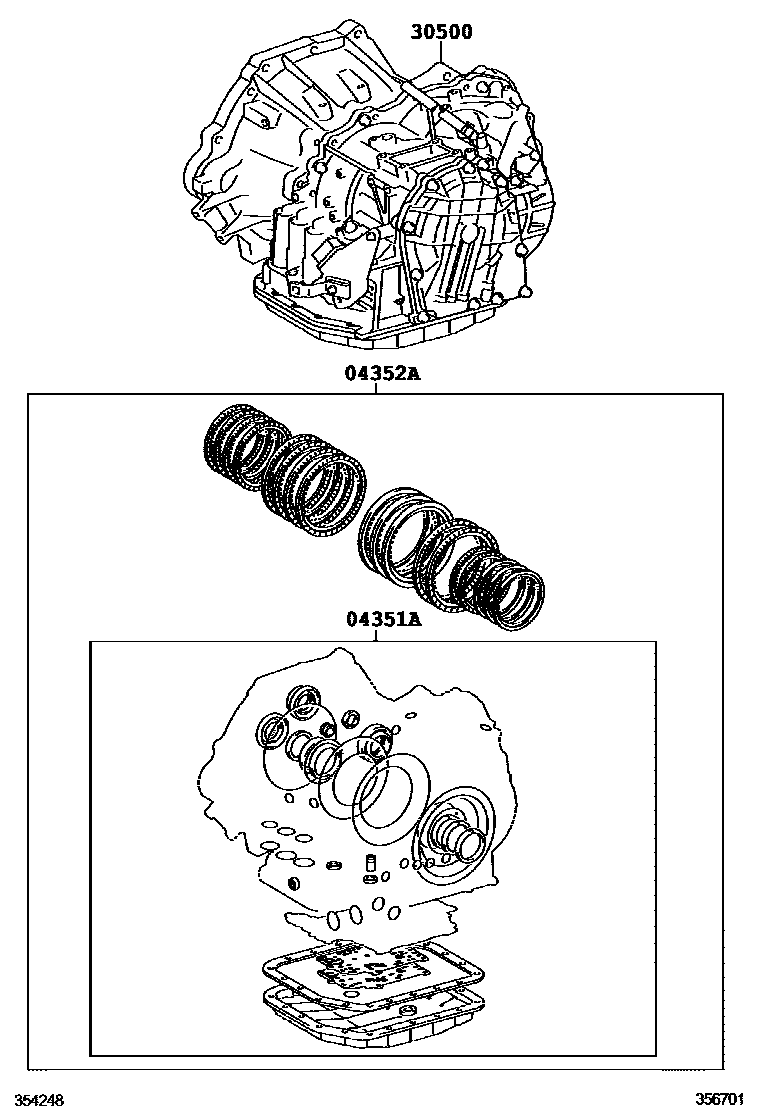 3501 — TRANSAXLE OR TRANSMISSION ASSY & GASKET KIT (ATM)