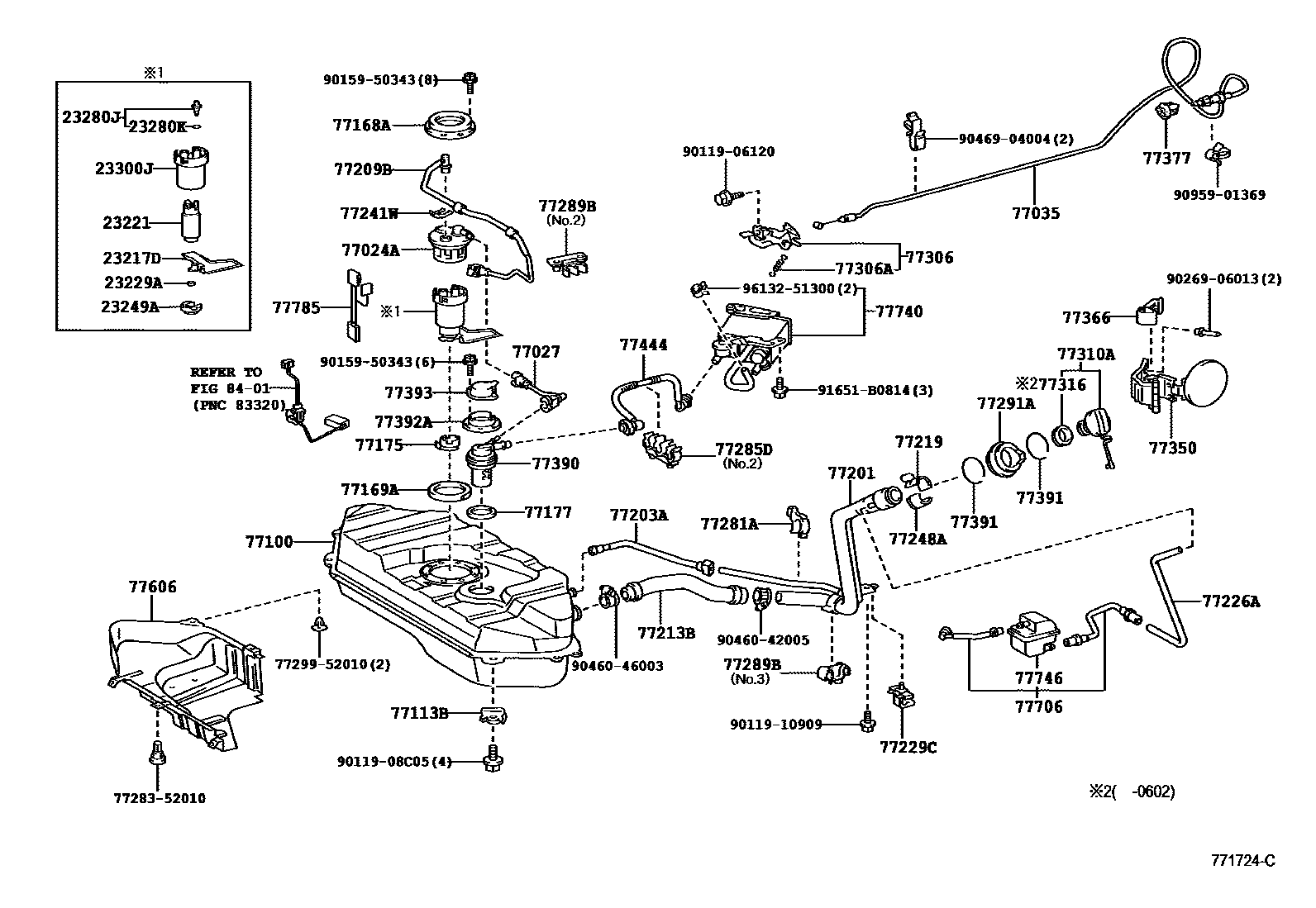 7701 — FUEL TANK & TUBE