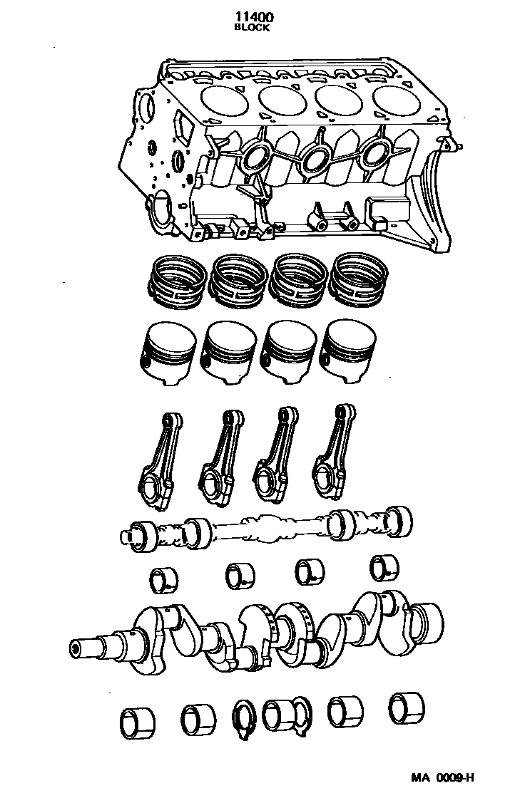 1102 — SHORT BLOCK ASSEMBLY