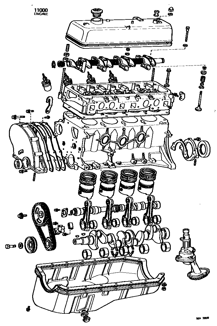 1101 — PARTIAL ENGINE ASSEMBLY