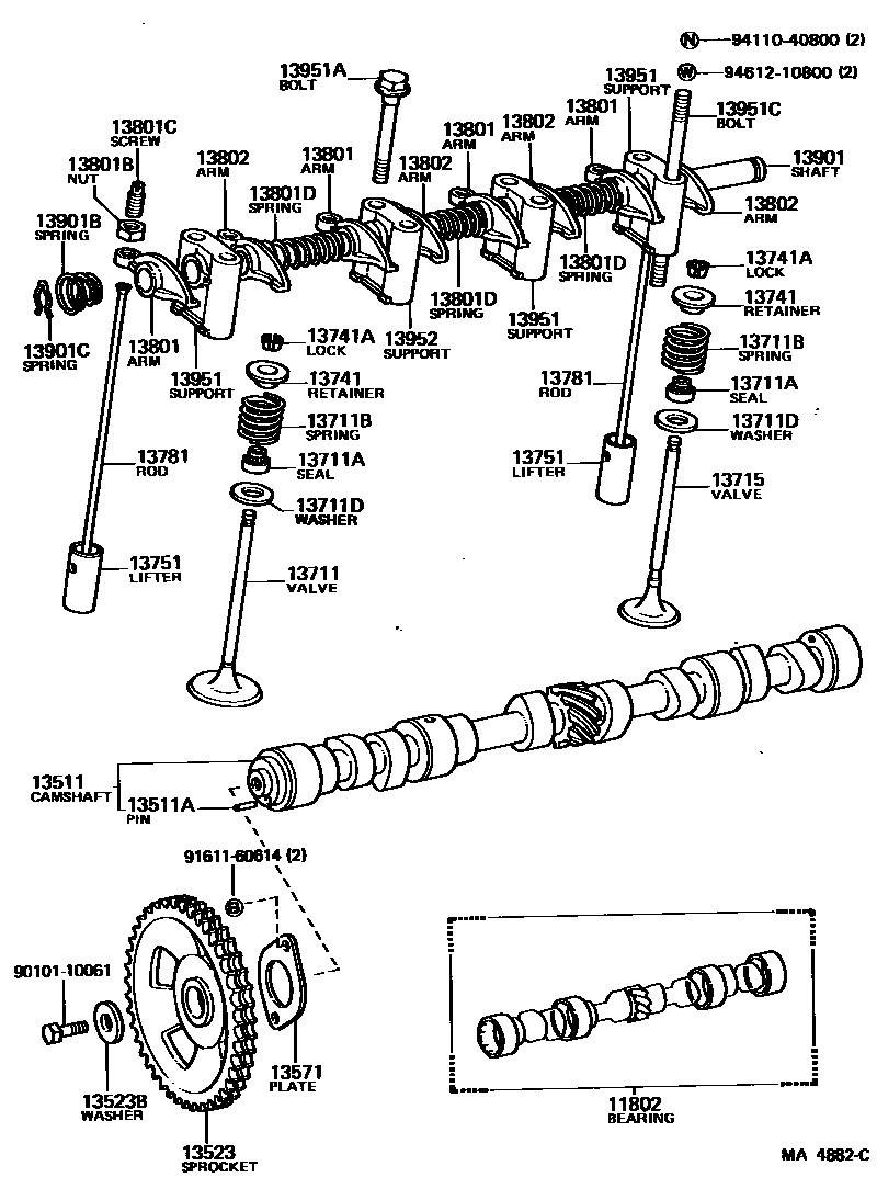 1302 — CAMSHAFT & VALVE