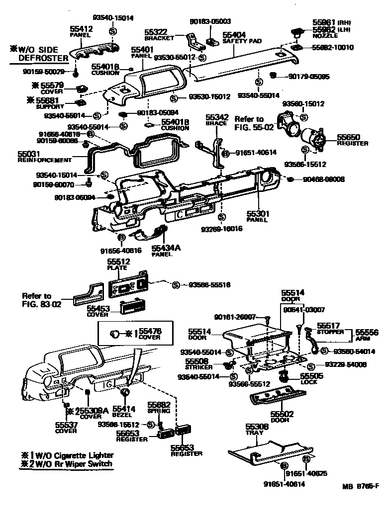 5501 — INSTRUMENT PANEL & GLOVE COMPARTMENT
