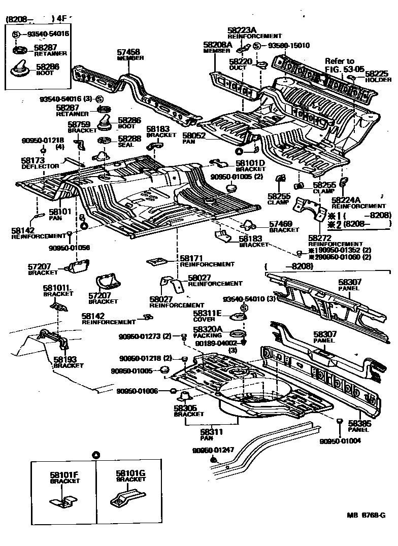 5801 — FLOOR PAN & LOWER BACK PANEL
