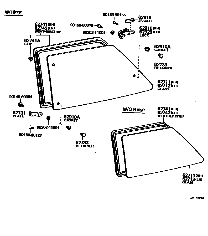 6103 — QUARTER WINDOW