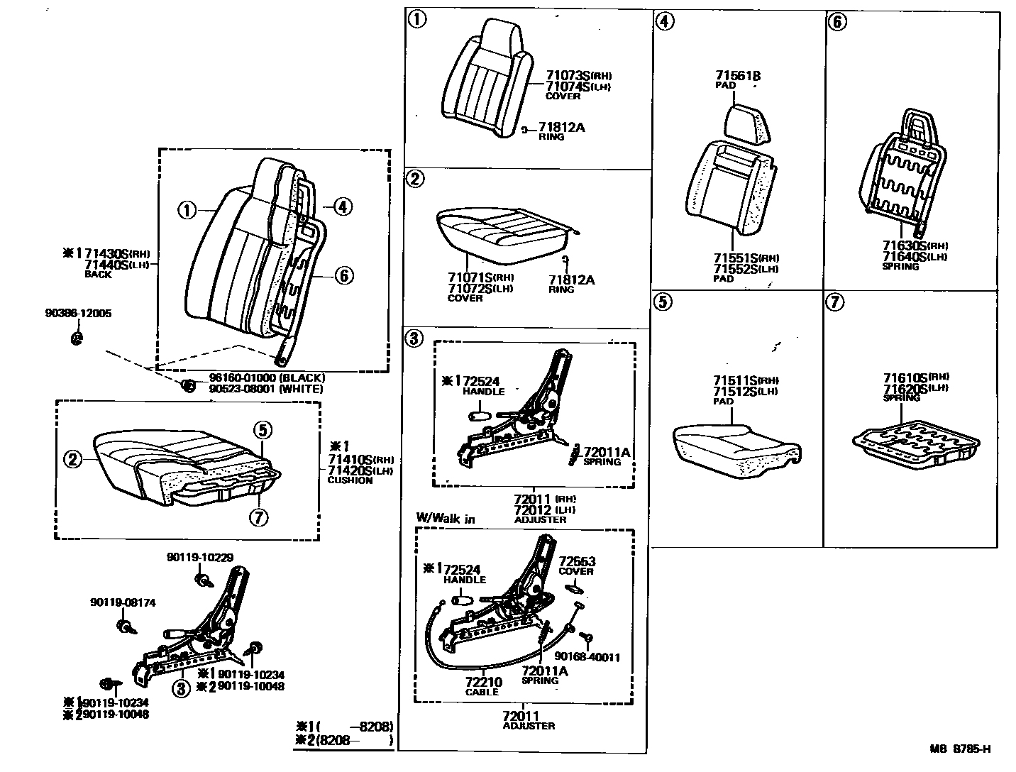 7101 — FRONT SEAT & SEAT TRACK