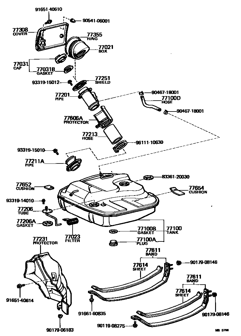 7701 — FUEL TANK & TUBE