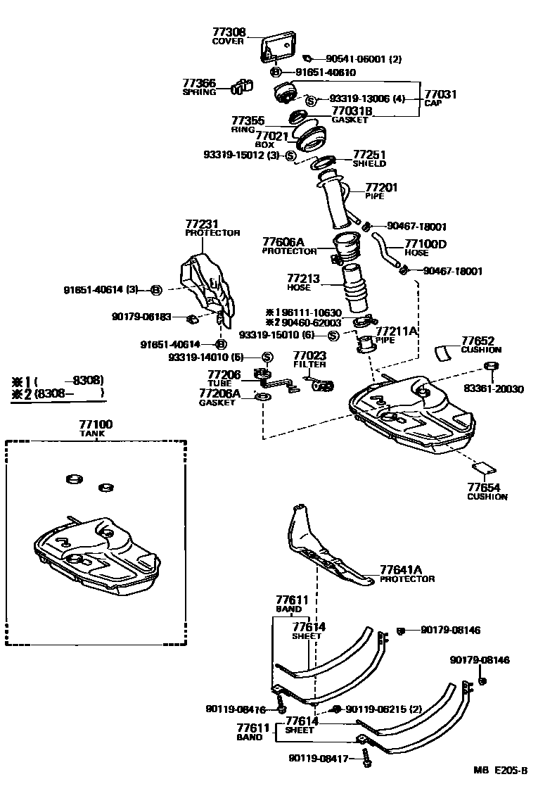 7701 — FUEL TANK & TUBE