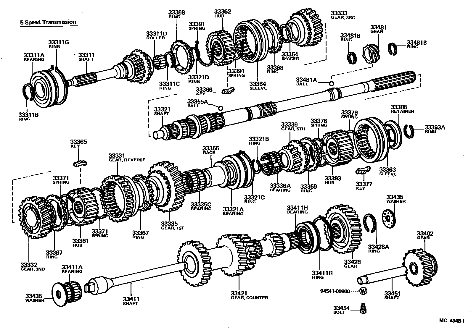3305 — TRANSMISSION GEAR (MTM)