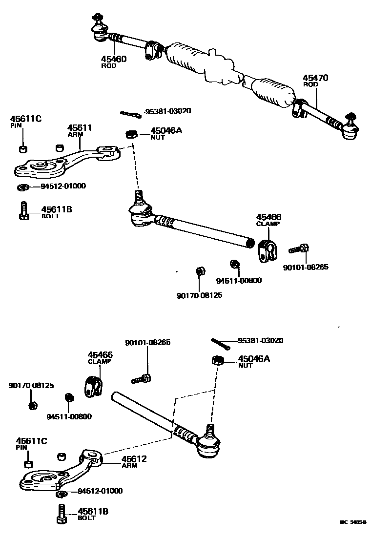 4505 — FRONT STEERING GEAR & LINK