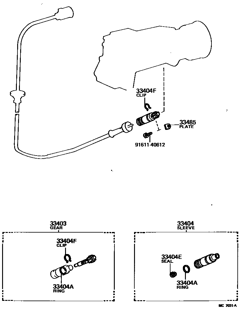 3304 — SPEEDOMETER DRIVEN GEAR (MTM)