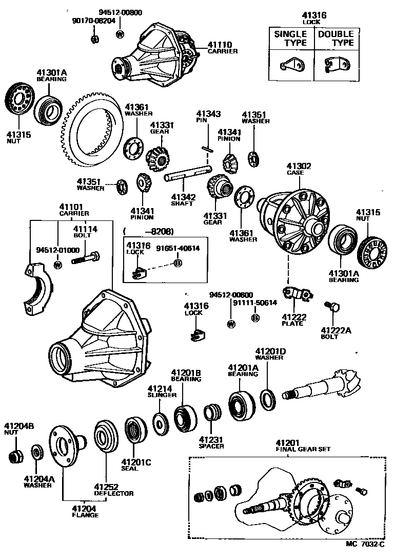 4101 — REAR AXLE HOUSING & DIFFERENTIAL