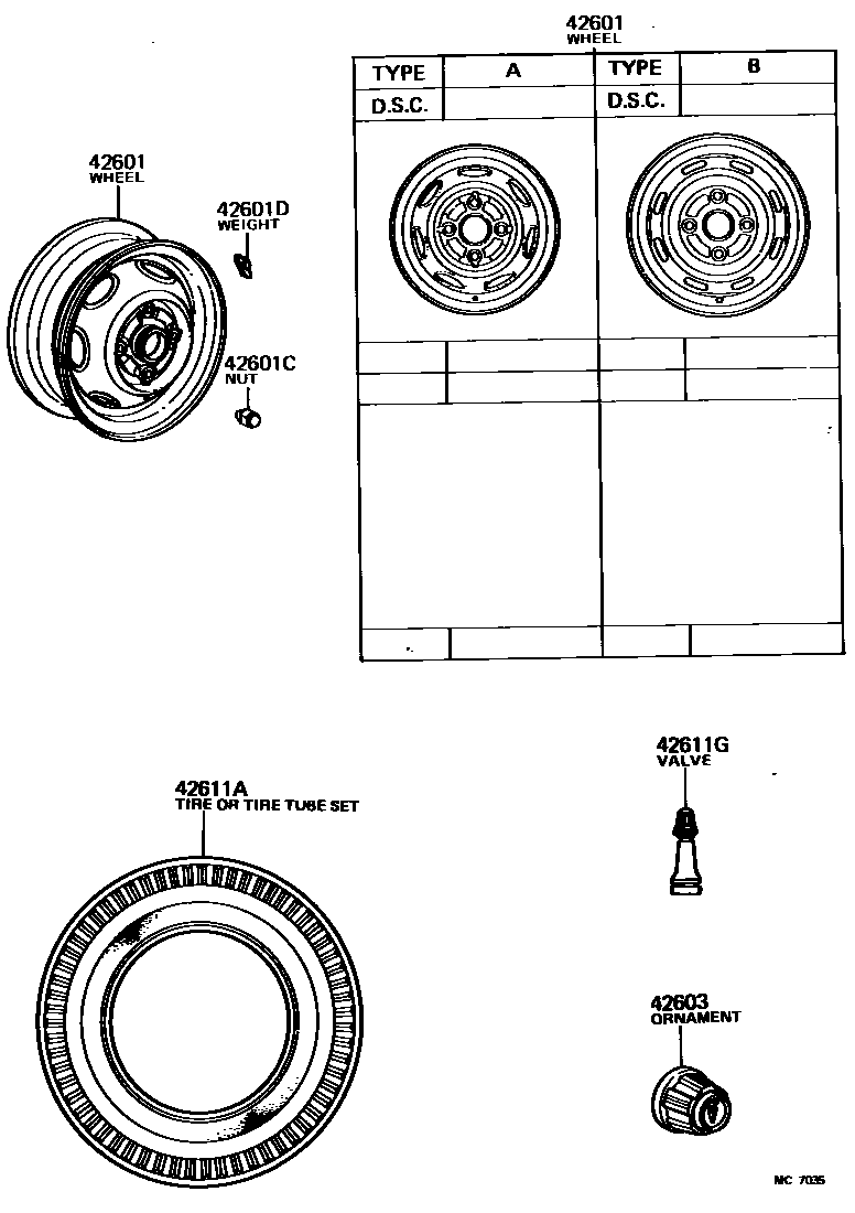 4103 — DISC WHEEL & WHEEL CAP