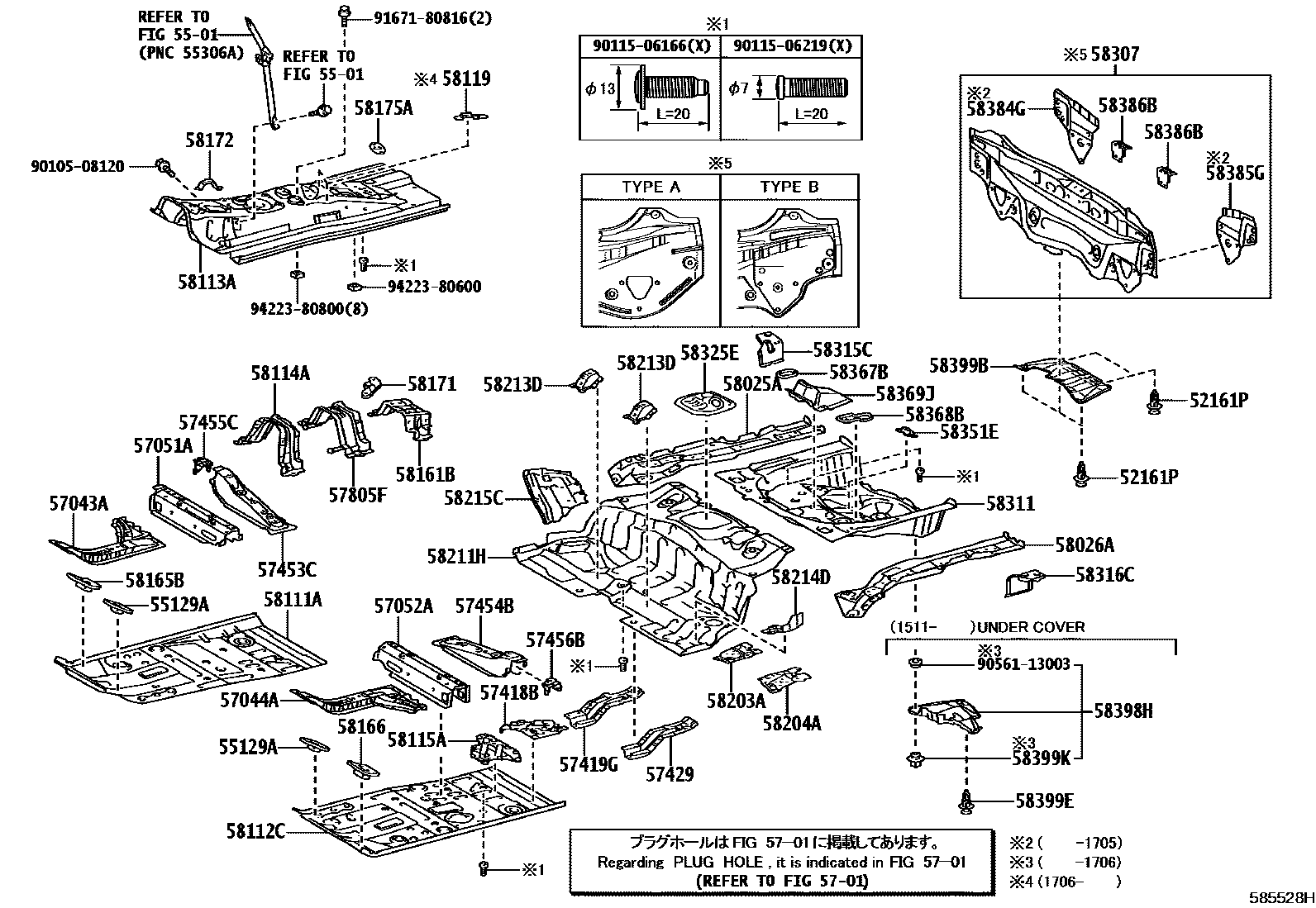 5801 — FLOOR PAN & LOWER BACK PANEL