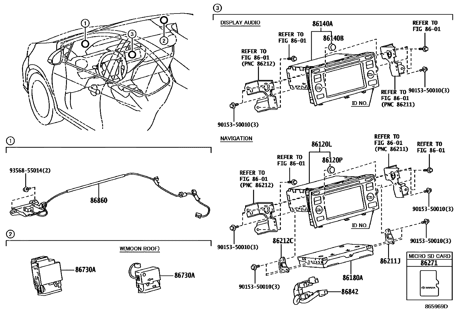 8603 — NAVIGATION & FRONT MONITOR DISPLAY