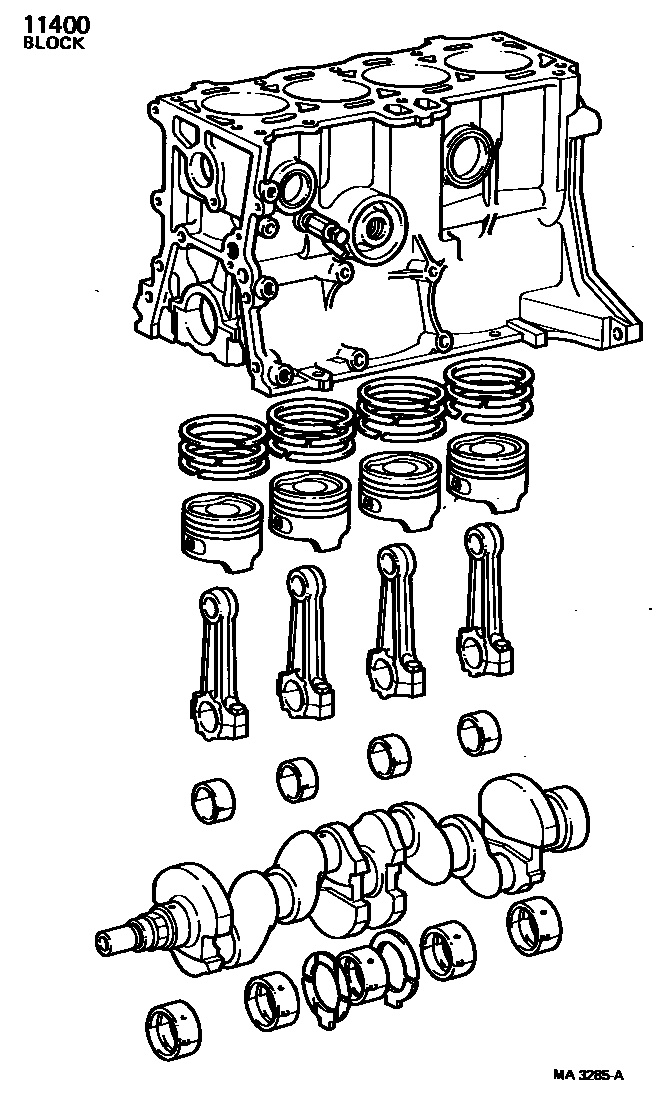 1102 — SHORT BLOCK ASSEMBLY