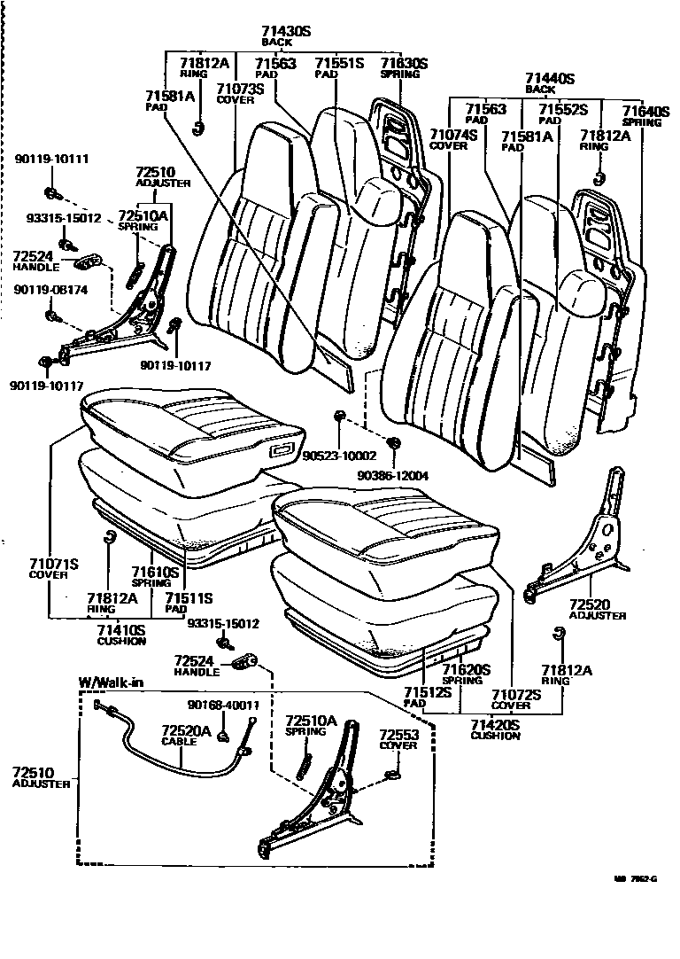 7101 — FRONT SEAT & SEAT TRACK