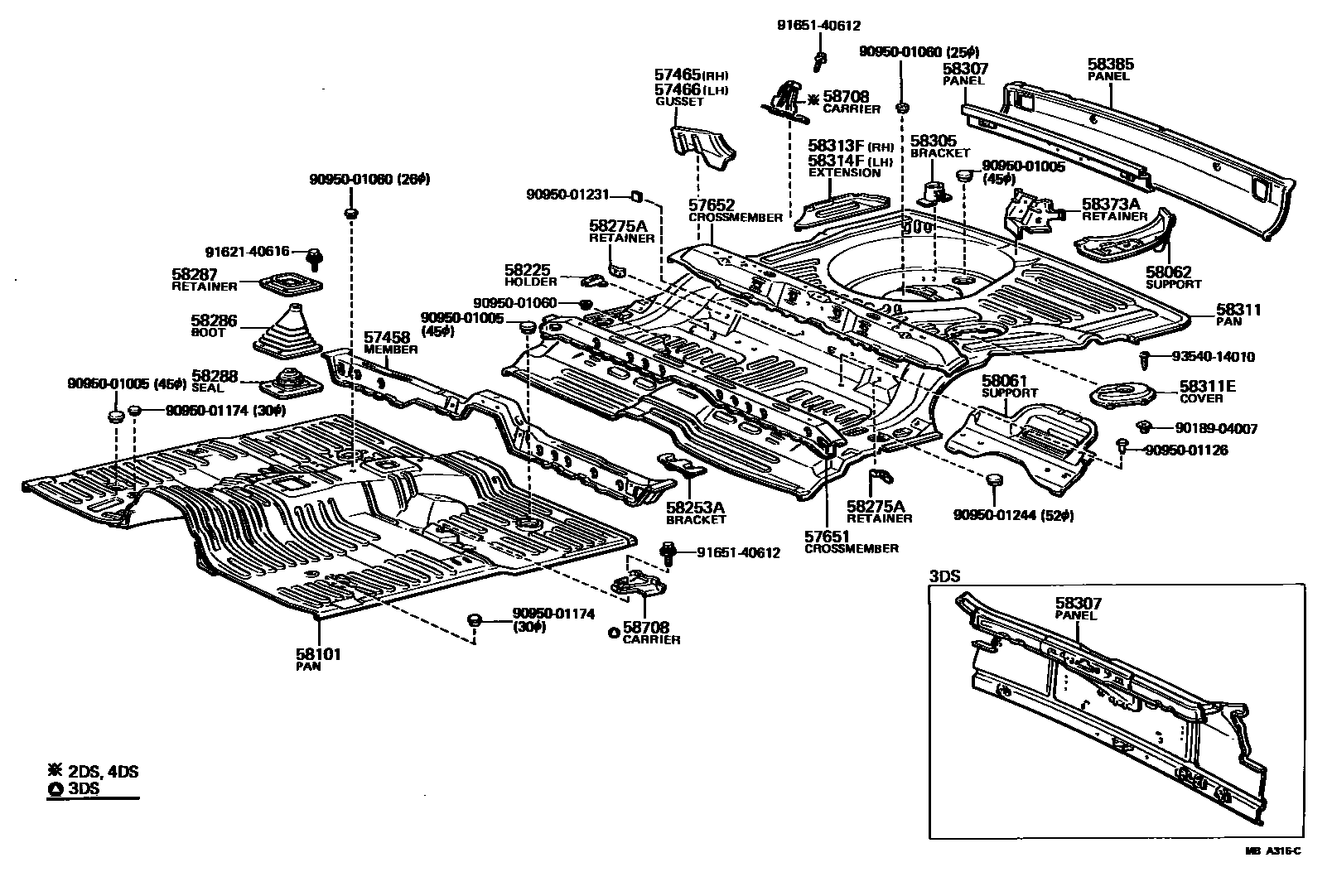 5801 — FLOOR PAN & LOWER BACK PANEL