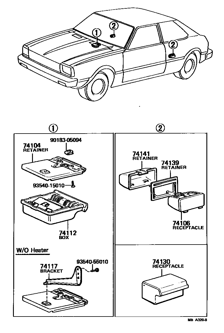 7404 — ASH RECEPTACLE