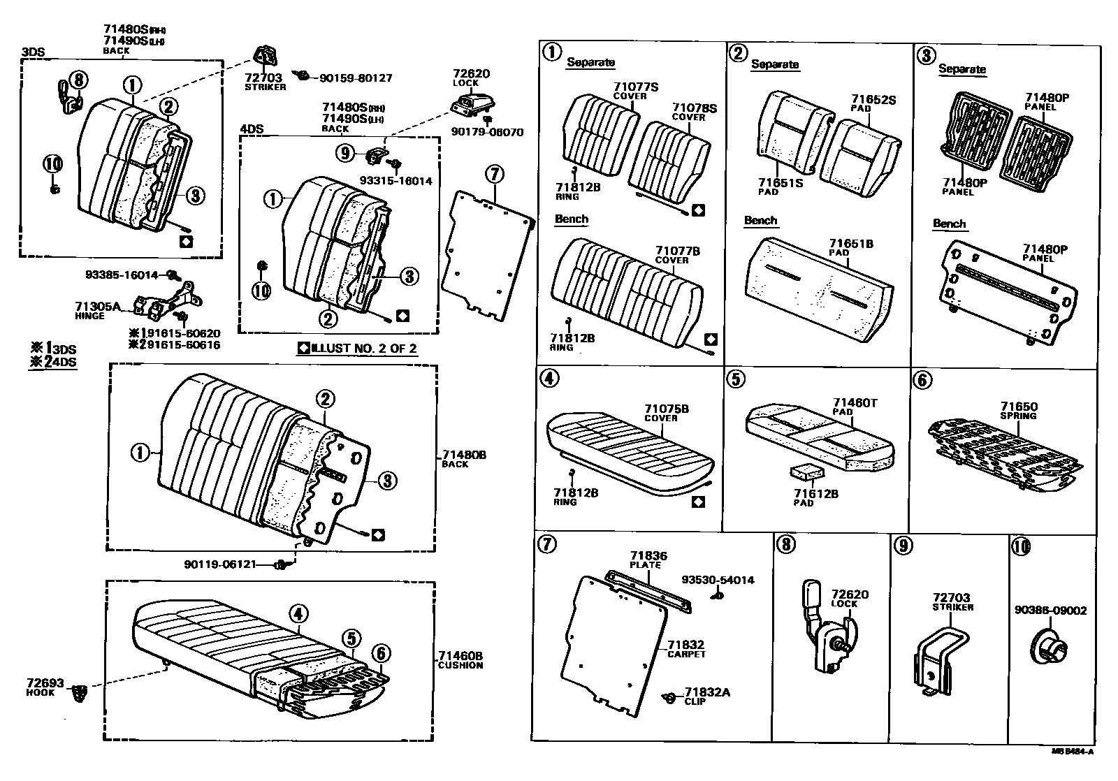 7102 — REAR SEAT & SEAT TRACK