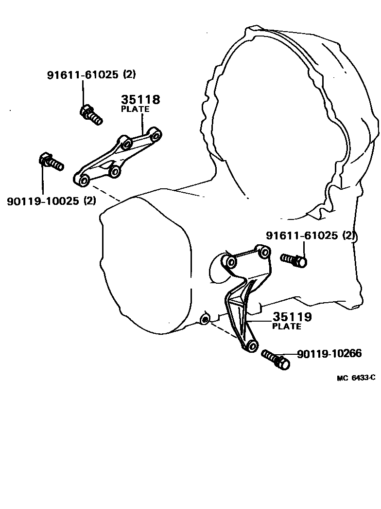 3503 — TRANSMISSION CASE & OIL PAN (ATM)