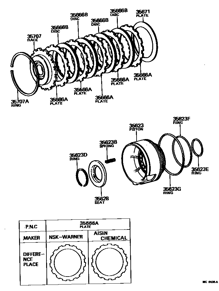 3509 — BRAKE NO.3, 1ST & REVERSE BRAKE (ATM)
