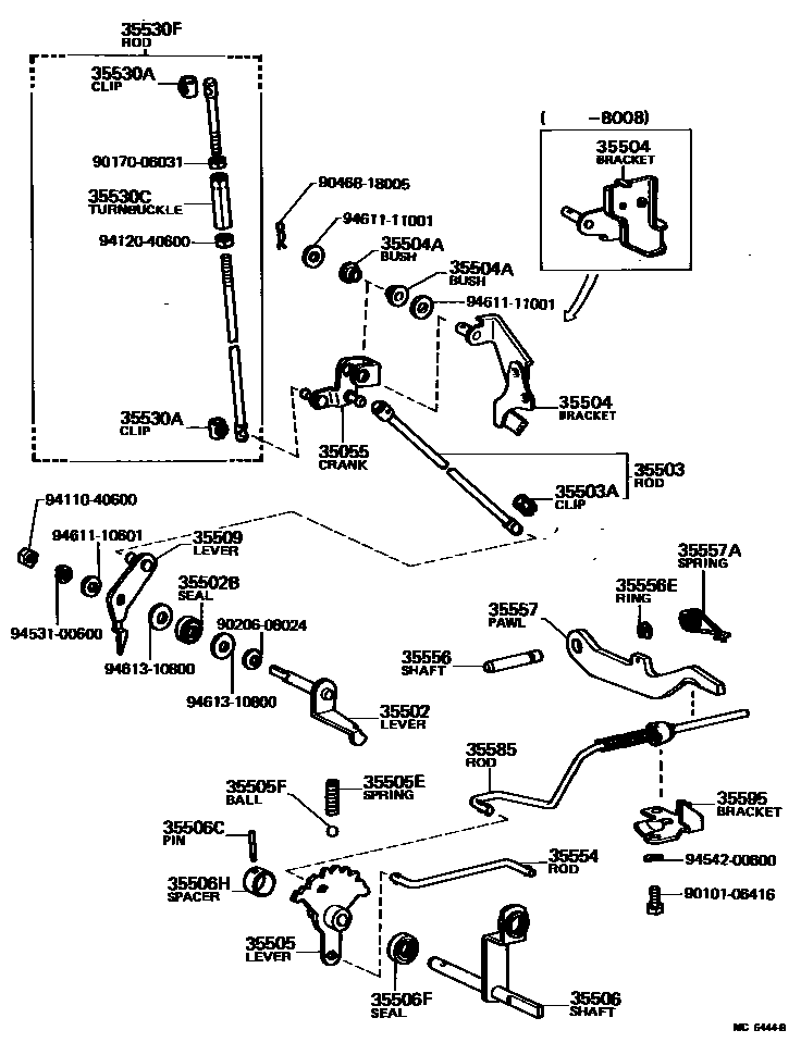 3513 — THROTTLE LINK & VALVE LEVER (ATM)
